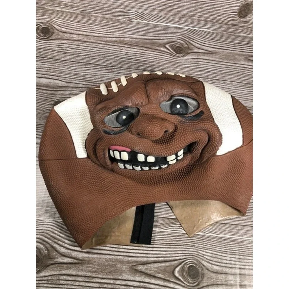 Vintage Madballs Halloween Mask Football Full Head Rubber Latex Mask